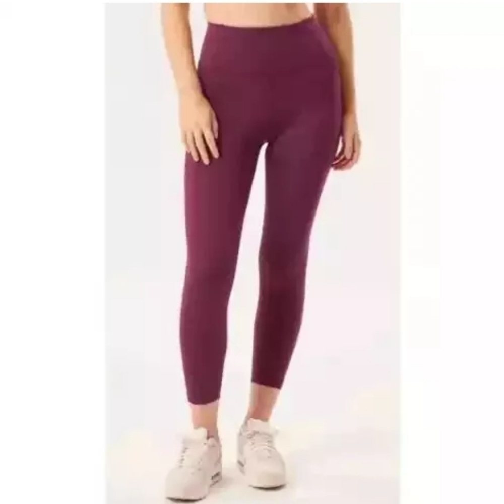 Girlfriend Collective Compressive Pocket Leggings Plum 7/8 Length